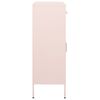 vidaXL Storage Cabinet Pink Steel Medium Storage Cabinet Rectangular