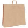 vidaXL Paper Bags 50 pcs with Handles Brown 54x15x49 cm