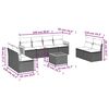 vidaXL Garden Sofa Set Gray