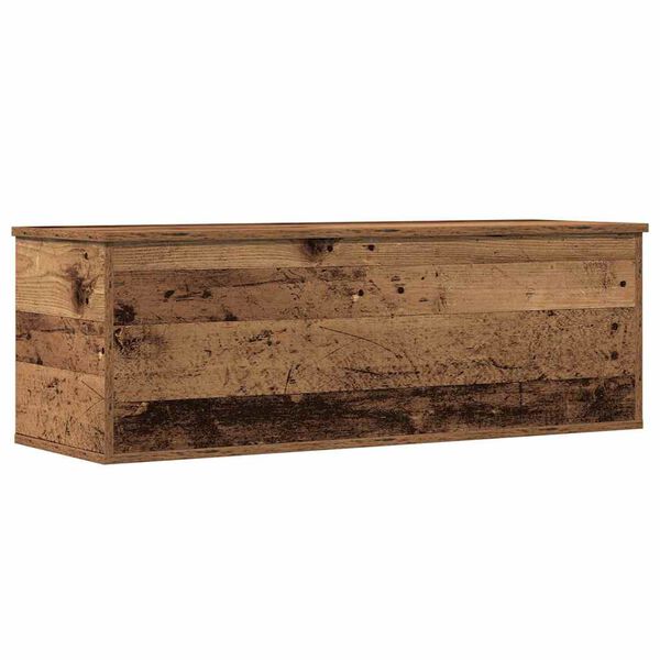 vidaXL Storage Box Old Wood 40.16 x 13.78 x 13.78 in Engineered Wood