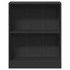 vidaXL Bookshelf Black Engineered wood Compact Bookshelf Rectangular