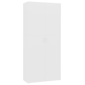 vidaXL Shoe Cabinet White Engineered wood Large Shoe Cabinet