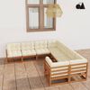 vidaXL Garden Lounge Set Honey brown Solid pinewood Large Modular