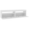 vidaXL TV Cabinet Set of 2 High gloss white Engineered wood TV Cabinet