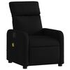 vidaXL Massage Recliner Chair Black Polyester fabric, metal, plywood