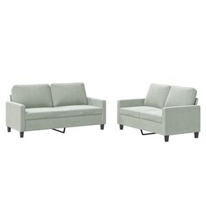 vidaXL Sofa Set Light Grey