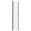 vidaXL 5-Panel Room Divider White 98.4"x86.6" Fabric