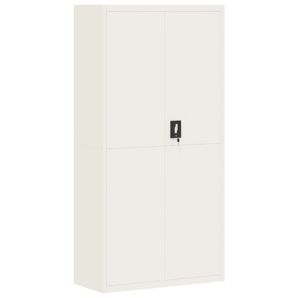 vidaXL File Cabinet White Powder-coated steel Medium