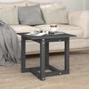 vidaXL Coffee Table Gray Solid Pine Wood Durable Coffee Table Square