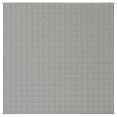 vidaXL Weighted Blanket Gray 78.7"x78.7" 19.8 lb Fabric