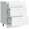 vidaXL Kitchen Base Cabinet White Engineered wood 23.6 x 18.1 x 32.1 in