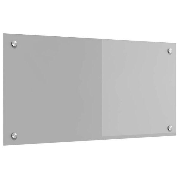 vidaXL Kitchen Backsplash Light grey 31.50 x 15.75 x 0.24 in
