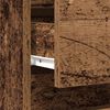 vidaXL Bedside Cabinet with Drawer Old Wood 15.75 x 13.78 x 19.69 in