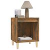 vidaXL Set of 2 Bedside Cabinets Smoked Oak Engineered Wood Medium