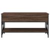 vidaXL Coffee Table Brown Oak Engineered Wood and Metal Large