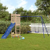 vidaXL Outdoor Playset Natural Wood Solid Pine Wood Large Durable