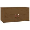 vidaXL Wall Cabinet Set of 2 Honey Brown Solid Pine Wood, Engineered Wood