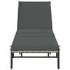 vidaXL Sun Lounger Light Gray