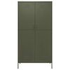 vidaXL Wardrobe Olive Green 35.4"x19.7"x70.9" Steel