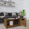 vidaXL Coffee Table Brown Oak Engineered Wood Medium Coffee Table