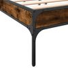 vidaXL Bed Frame Smoked Oak Engineered Wood Double Durable Bed Frame