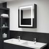 vidaXL Bathroom Cabinet Anthracite MDF with melamine finish Medium