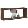 vidaXL Wall Cube Shelf Set of 4 Brown Oak Engineered Wood Medium