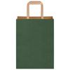 vidaXL Paper Bags 50 pcs with Handles Green 21x11x28 cm
