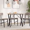 vidaXL Dining Table Leg Black Powder-coated steel Standard Durable