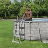 Bestway Swimming Pool Grey Rust-resistant steel frame Large