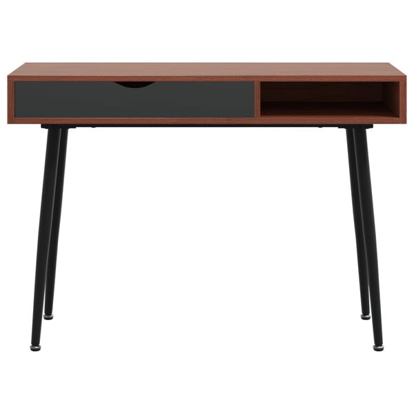 vidaXL Computer Desk Brown Engineered wood Medium Computer Desk