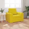 vidaXL Sofa Bed Yellow 38.58 x 27.95 x 32.68 in Velvet