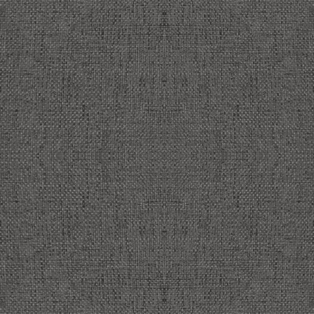 vidaXL Swivel Dining Chairs 2 pcs Dark Gray Fabric