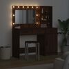 vidaXL Dressing Table 2 pcs Brown 78.5 x 41 x 135 cm Engineered wood