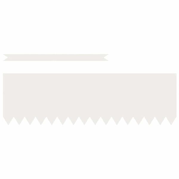 vidaXL Lawn Edging 50 pcs White 100 x 0.05 x 20 cm Cold Rolled Steel