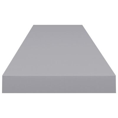 vidaXL Floating Wall Shelf Gray 47.2"x9.3"x1.5" MDF