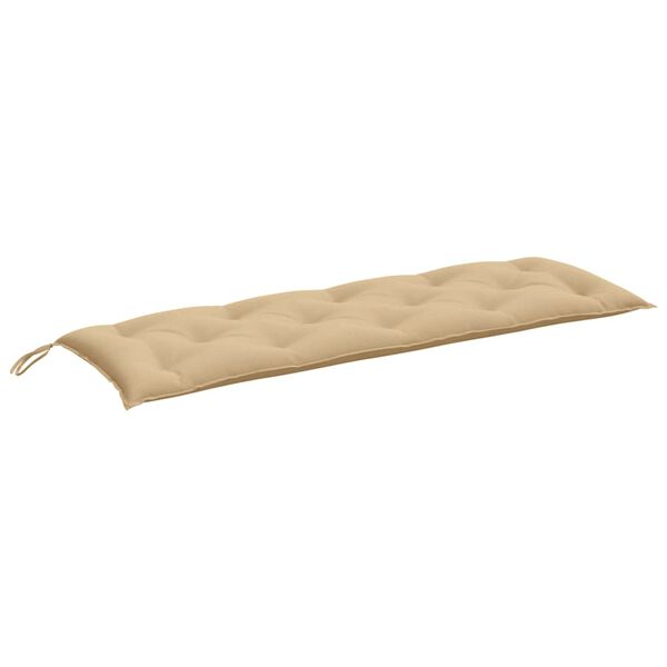 vidaXL Garden Bench Cushion Melange beige 100% polyester