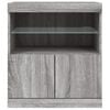 vidaXL Sideboard Grey Sonoma Engineered wood 23.6x14.6x26.4 in Sideboard