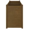 vidaXL Garden Planter Honey brown Solid pinewood 59.1 x 19.7 x 27.6 in