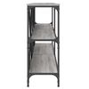 vidaXL Console Table Grey sonoma Engineered wood, Iron