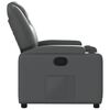 vidaXL Recliner Chair Grey Faux leather, metal, plywood Single