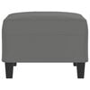 vidaXL Footstool Dark grey Microfiber fabric 27.6x21.7x16.1 in Durable