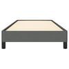vidaXL Bed Frame Dark gray 100% polyester, plywood, engineered wood Twin