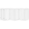 vidaXL Dog Gate Set of 6 White Poplar wood