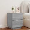 vidaXL Bedside Cabinet Gray sonoma Engineered wood Bedside Cabinet