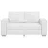 vidaXL Sofa White 62.99 x 30.71 x 33.07 in Fabric