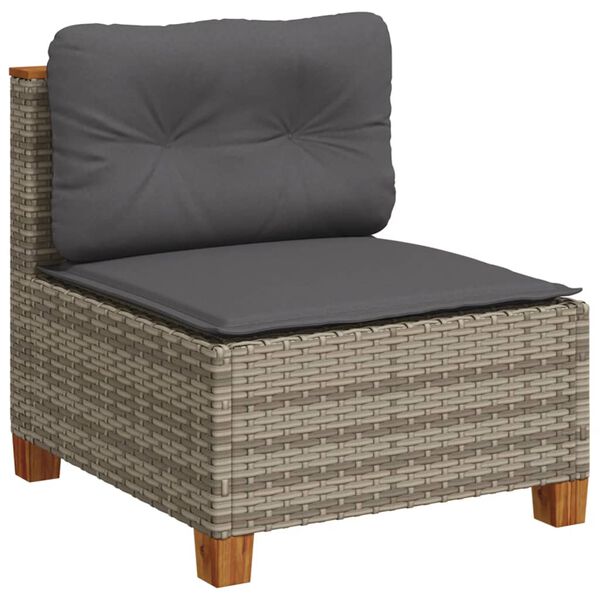vidaXL Garden Sofa Set Gray