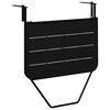 vidaXL Hanging Balcony Table Black 60 x 39 x 65 cm Steel