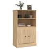 vidaXL Highboard Sonoma Oak Engineered wood 23.6 x 14.0 x 40.7 in