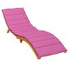 vidaXL Sun Lounger Cushion Pink Oxford fabric 78.7 in x 23.6 in x 1.6 in